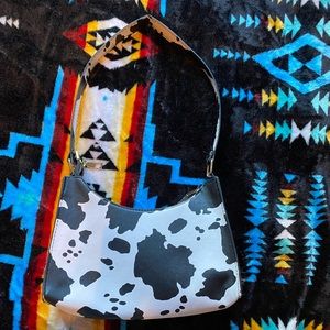 Cow print purse